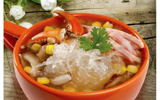 Súp yến sào càng cua bách hoa